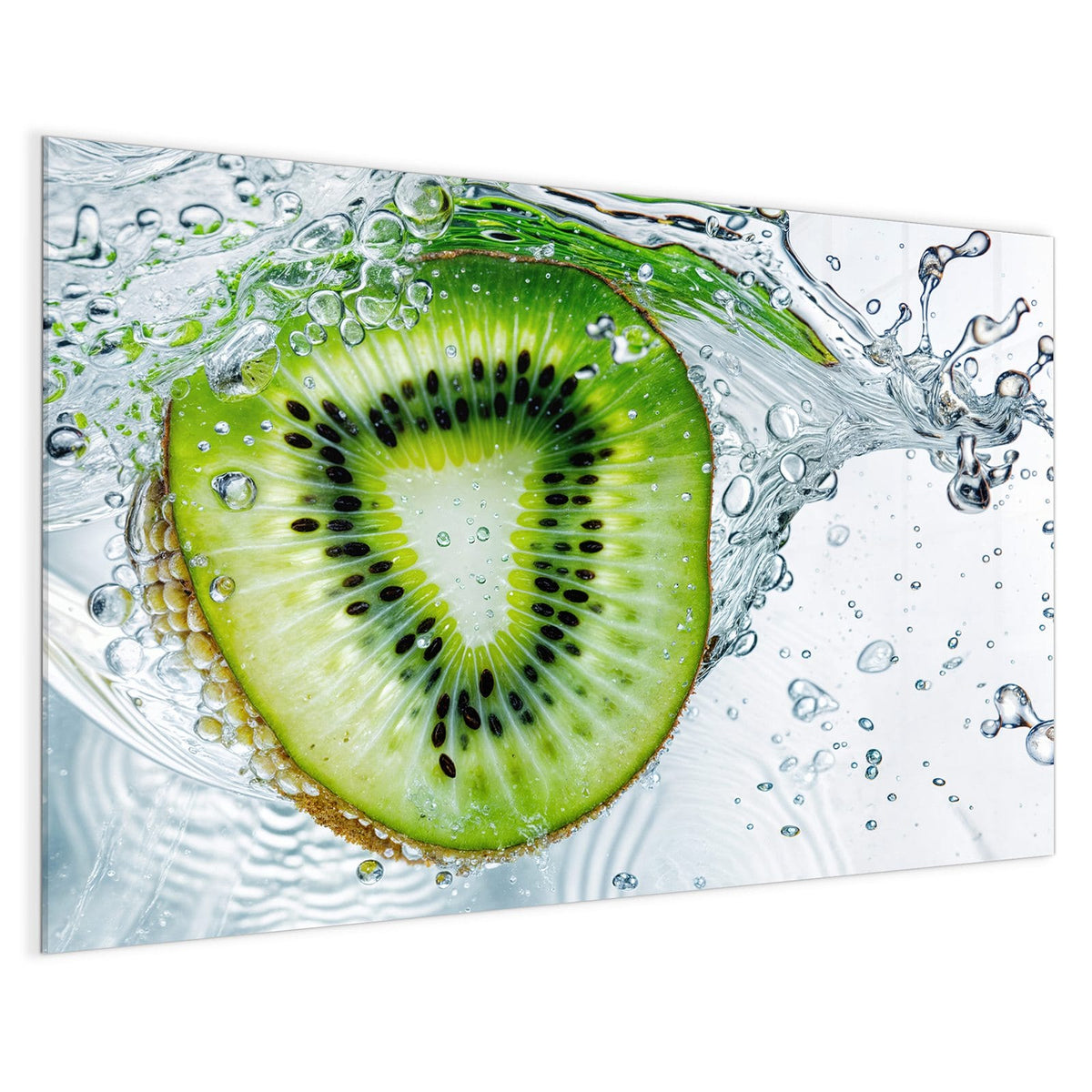 4 mm Glas statt lackiertem Blech – Magnettafel - Kiwi im Sprudelwasser