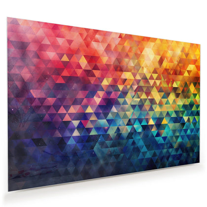Wandbild mit dem Motiv Bunte Dreiecke