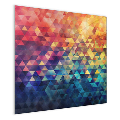 Magnettafel mit dem Motiv Bunte Dreiecke