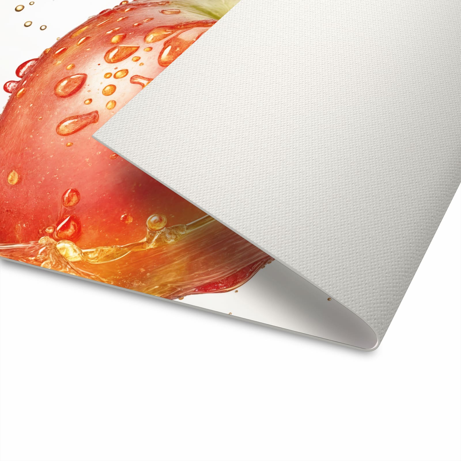 Rutschfester Küchenteppich mit Motiv Spritziger Apfel für sicheren Stand