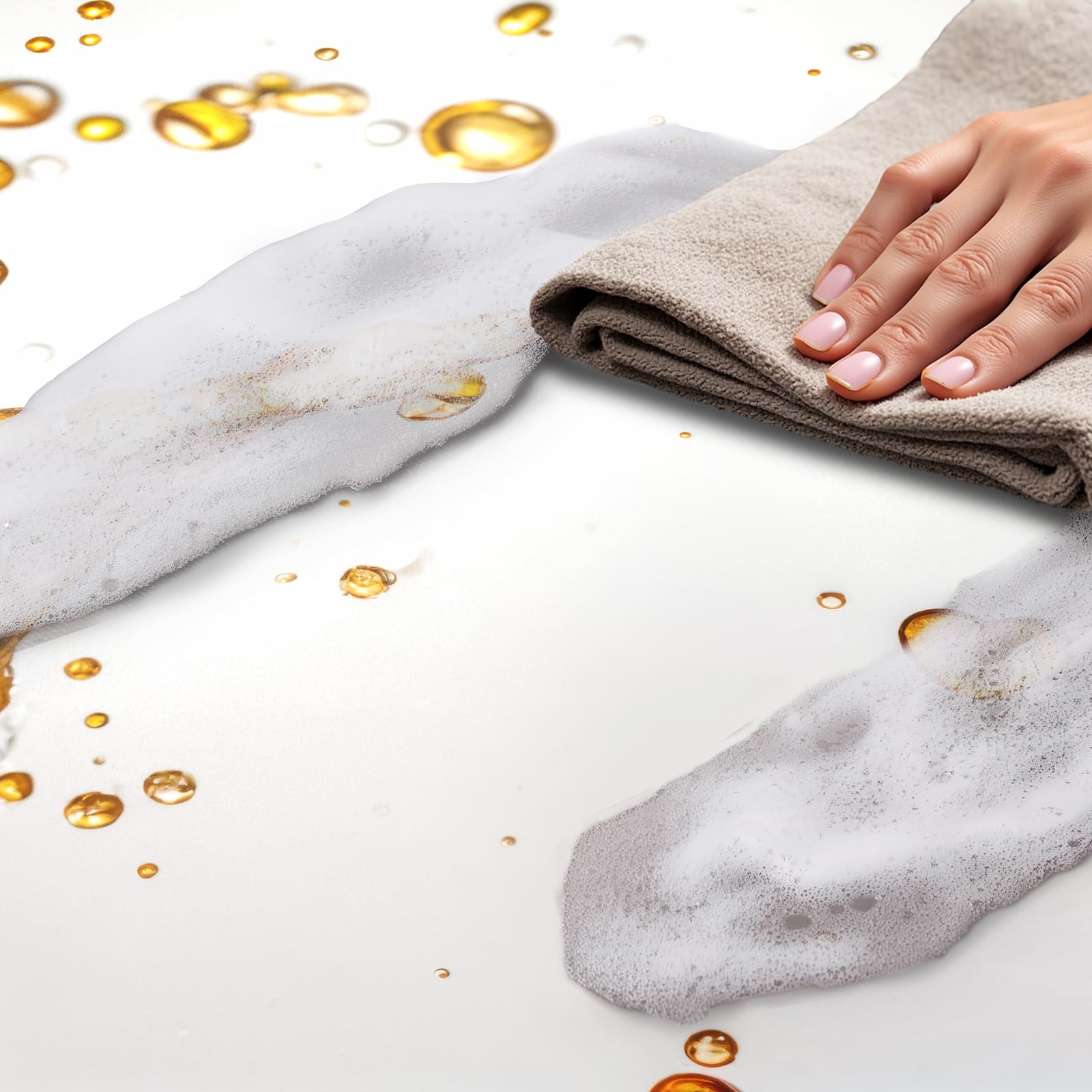 Pflegeleichter moderner Küchenläufer mit Motiv Apfel von Spritzender, einfach zu reinigen