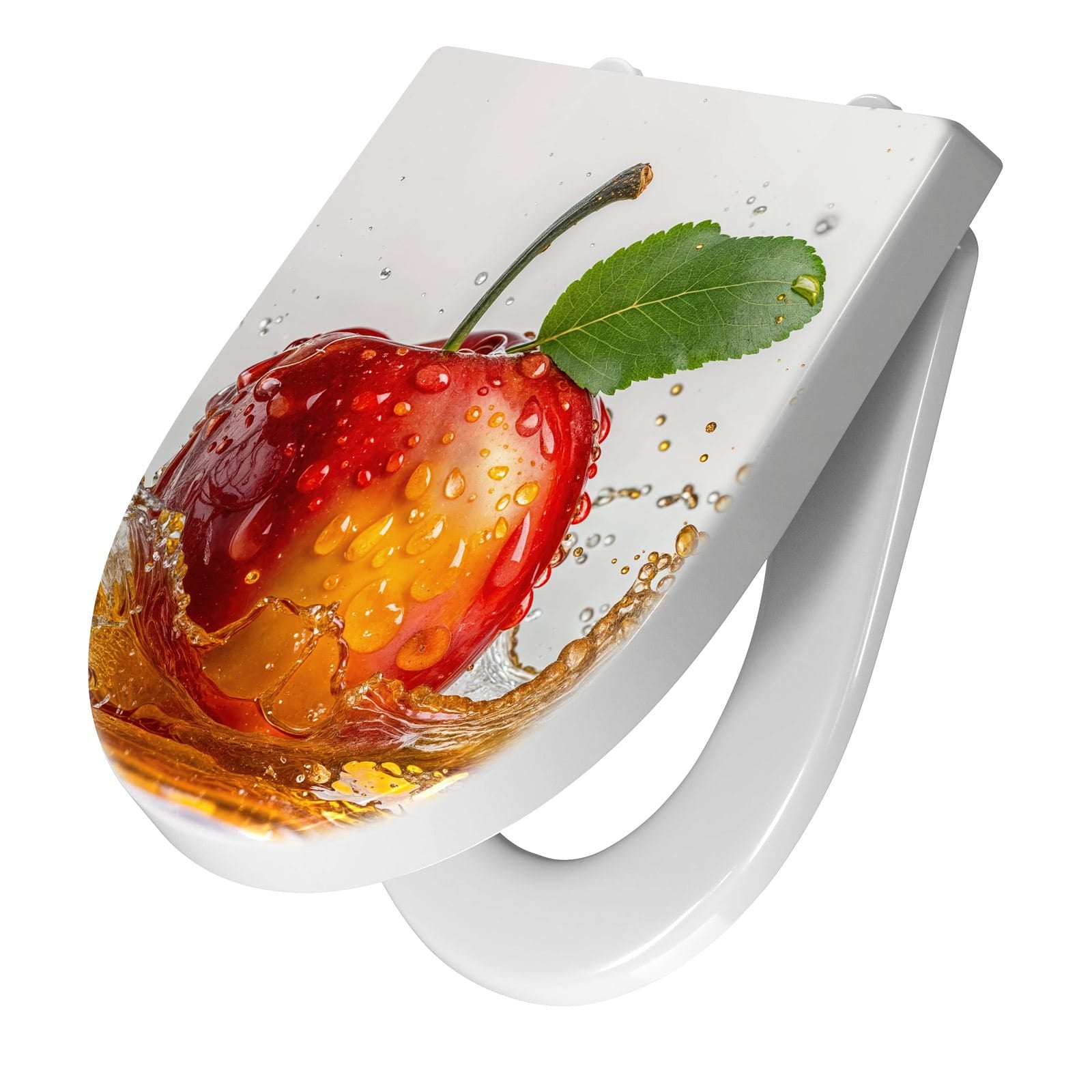 WC-Sitz mit Absenkautomatik Apfel von Spritzender