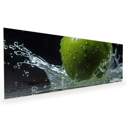 Küchenrückwand mit dem Motiv Apfel im Wasser