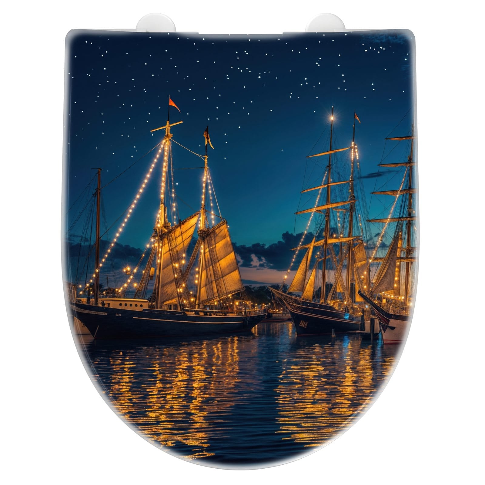 WC-Sitz mit Absenkautomatik Nachthafen