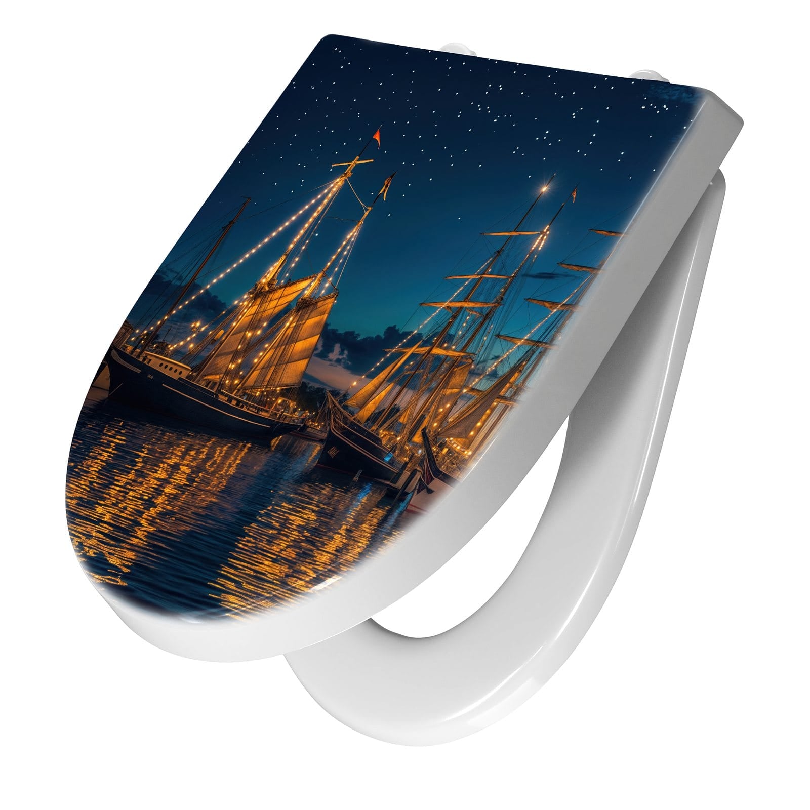 WC-Sitz mit Absenkautomatik Nachthafen