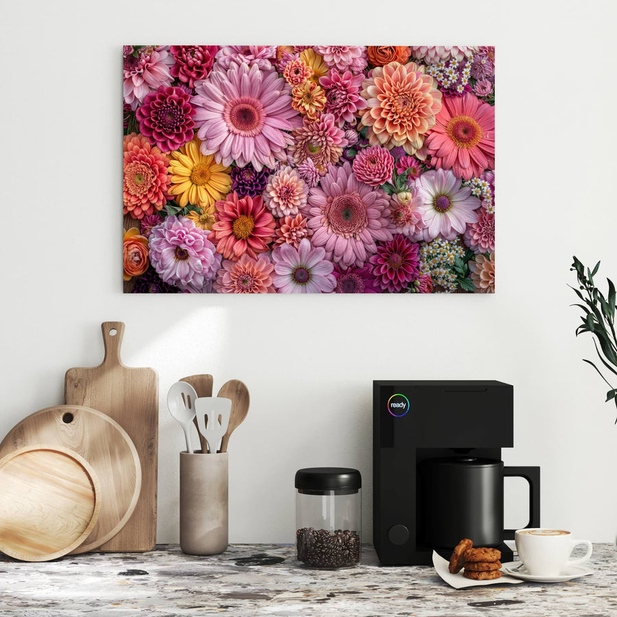 Maße Metall Magnettafel - Rosa Blütenteppich