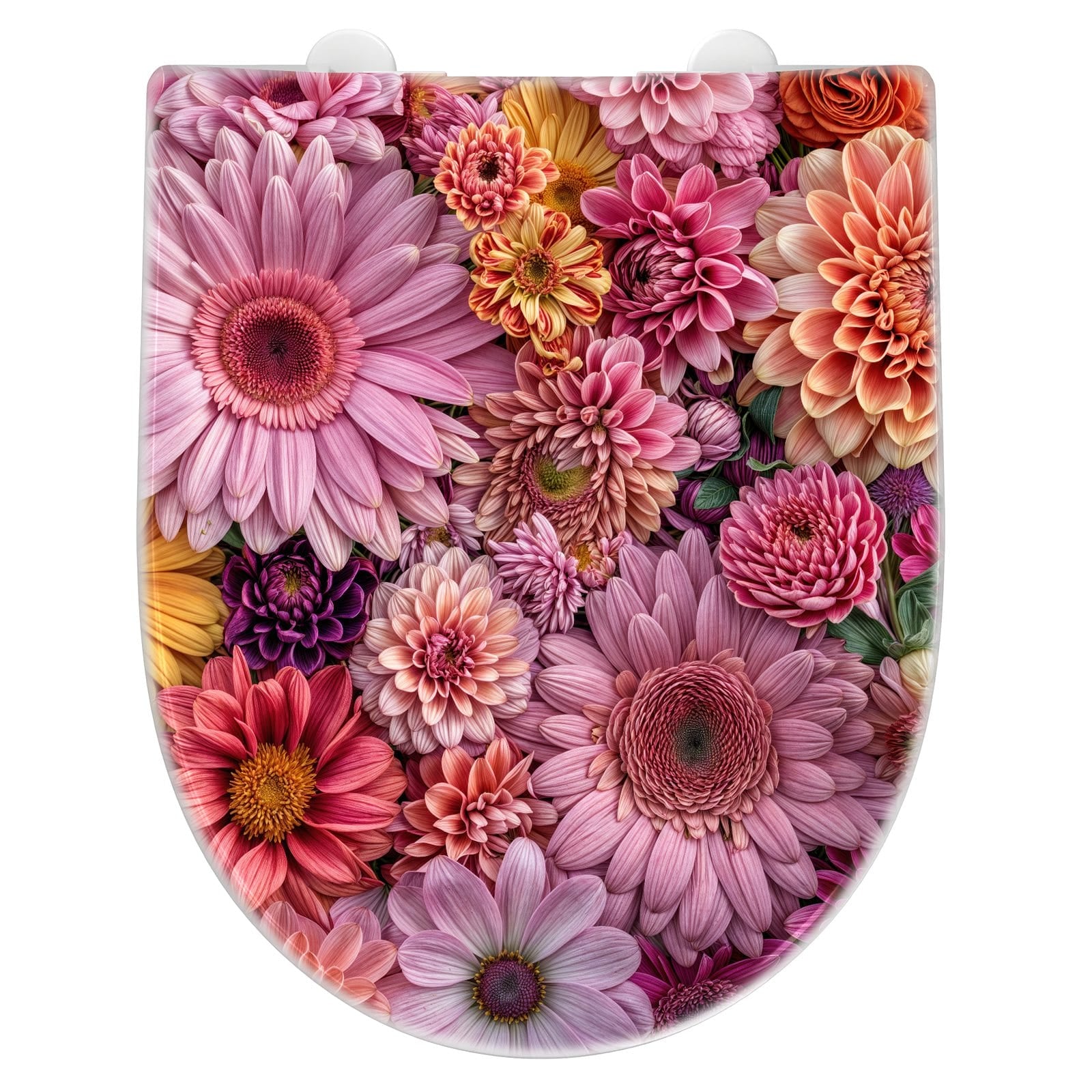WC-Sitz mit Absenkautomatik Bunte Blumenpracht