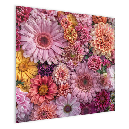 Magnettafel mit dem Motiv Rosa Blütenteppich