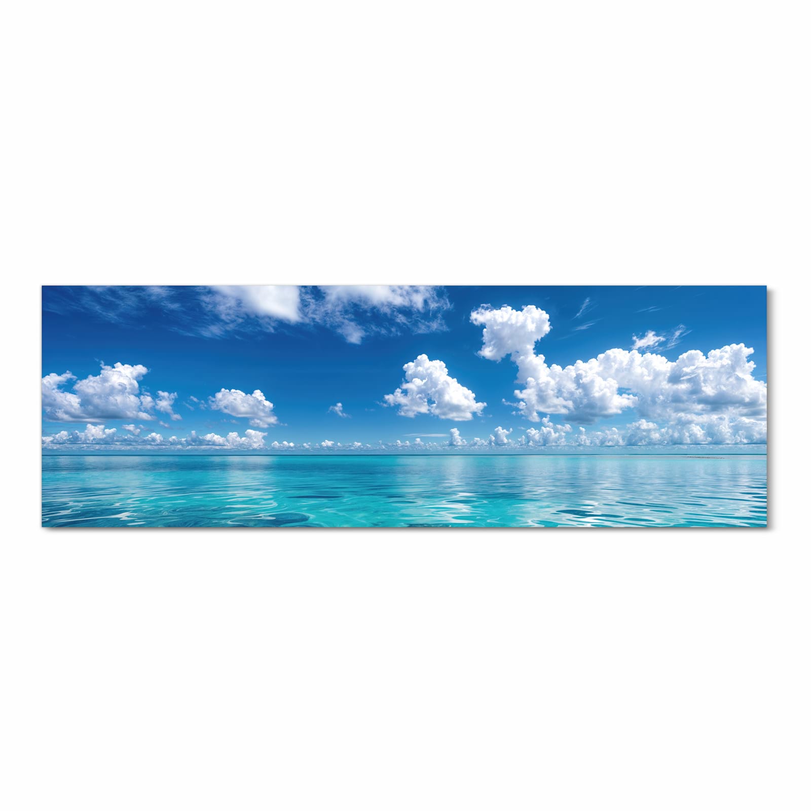 Rutschfester Küchenteppich mit Motiv Meereshorizont in Frontansicht schützt den Boden