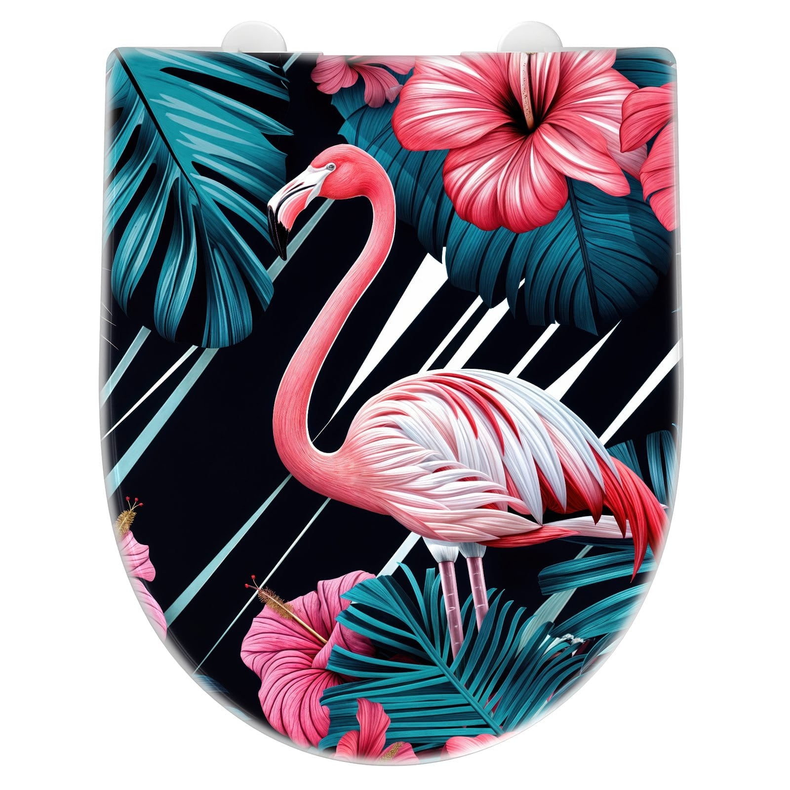 WC-Sitz mit Absenkautomatik Flamingo Paradise