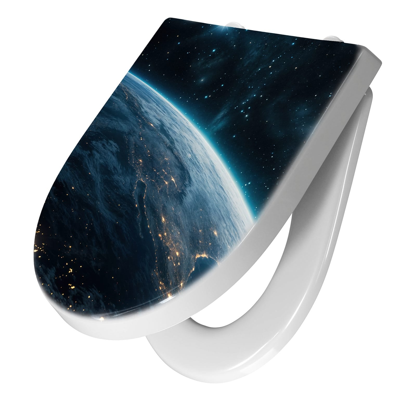 WC-Sitz mit Absenkautomatik Planet im Universum