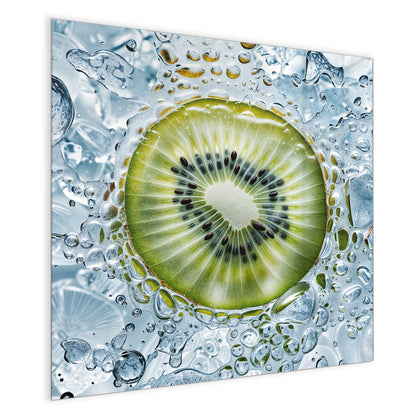 Magnettafel mit dem Motiv Kiwi in Wasserblasen