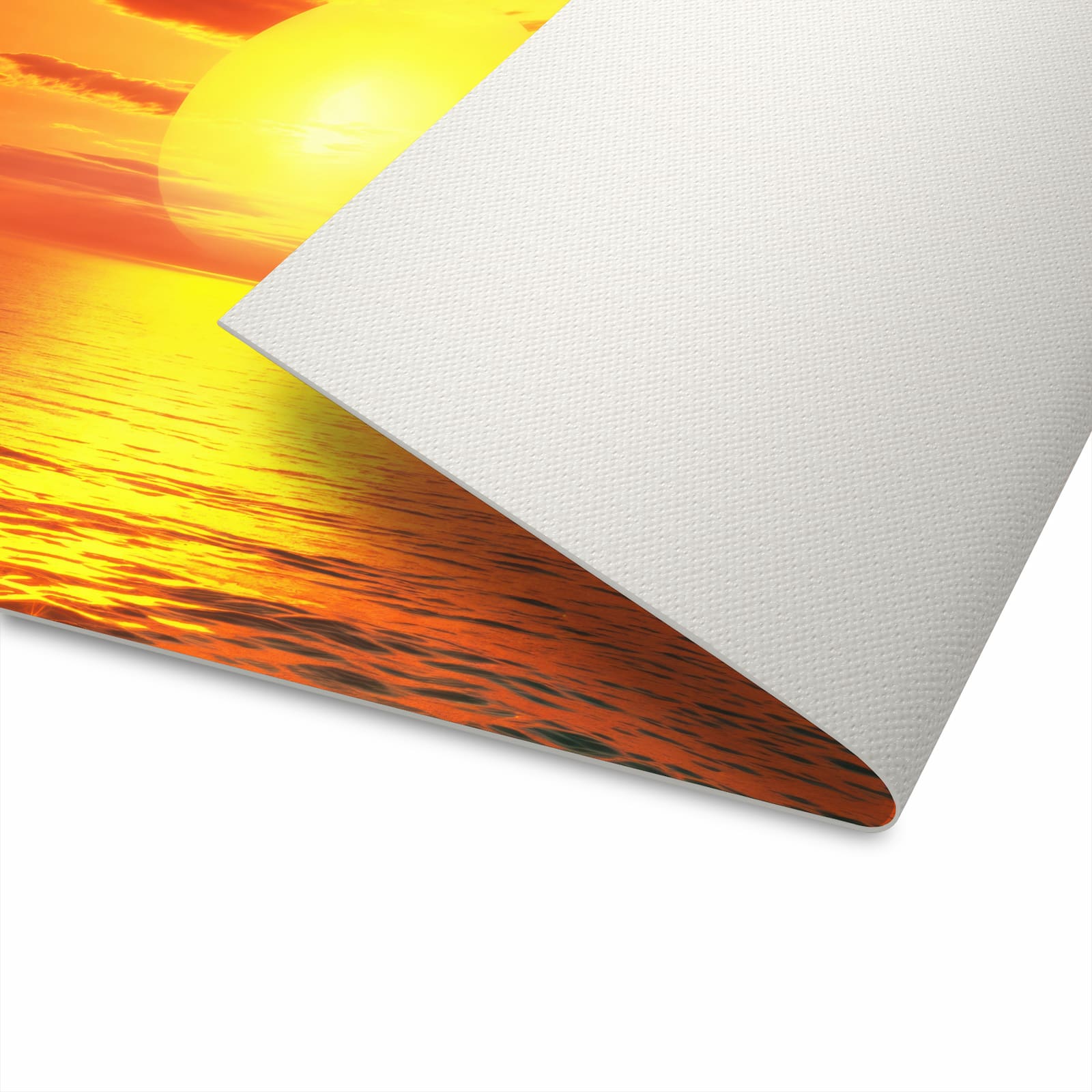 Bodenschonender langer Teppich mit Motiv Meer von Sonnenuntergang für Flur - schützt den Boden