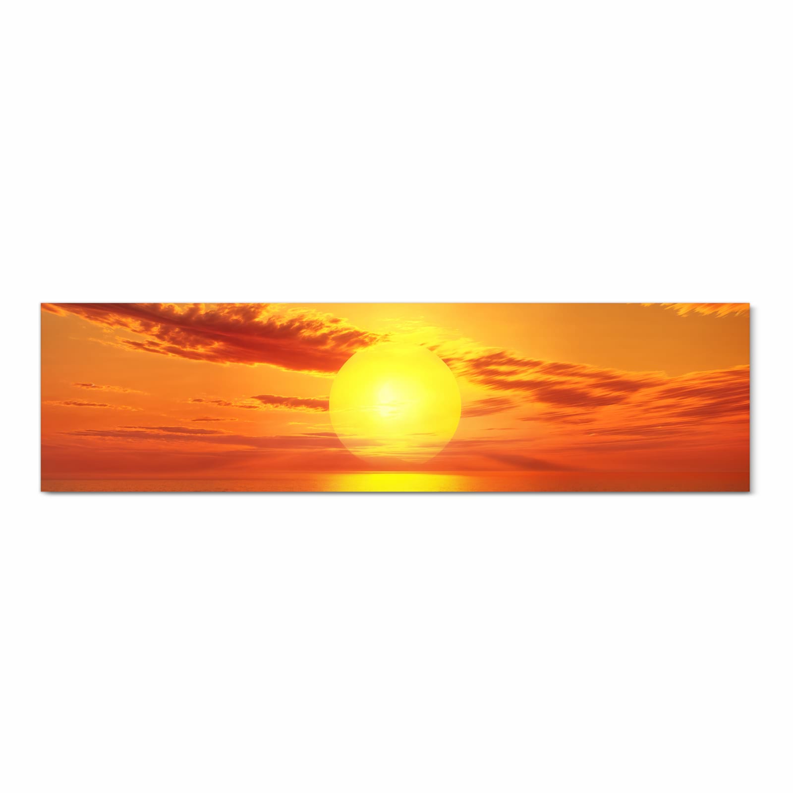 Feuchtigkeitsresistenter Läufer für Eingangsbereich mit Motiv Meer von Sonnenuntergang in Frontansicht