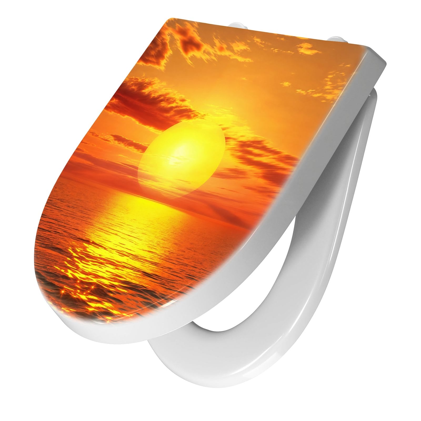 WC-Sitz mit Absenkautomatik Meer von Sonnenuntergang