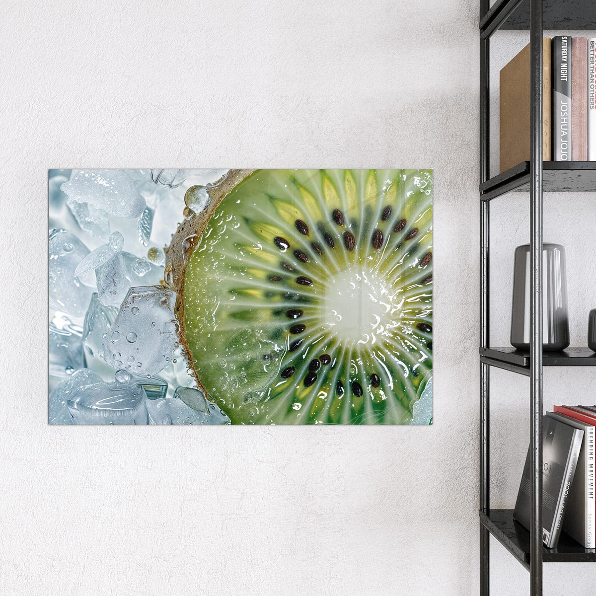 9 Größen – von 30 × 30 bis 120 × 90 cm – Magnettafel - Kiwischeibe auf Eis