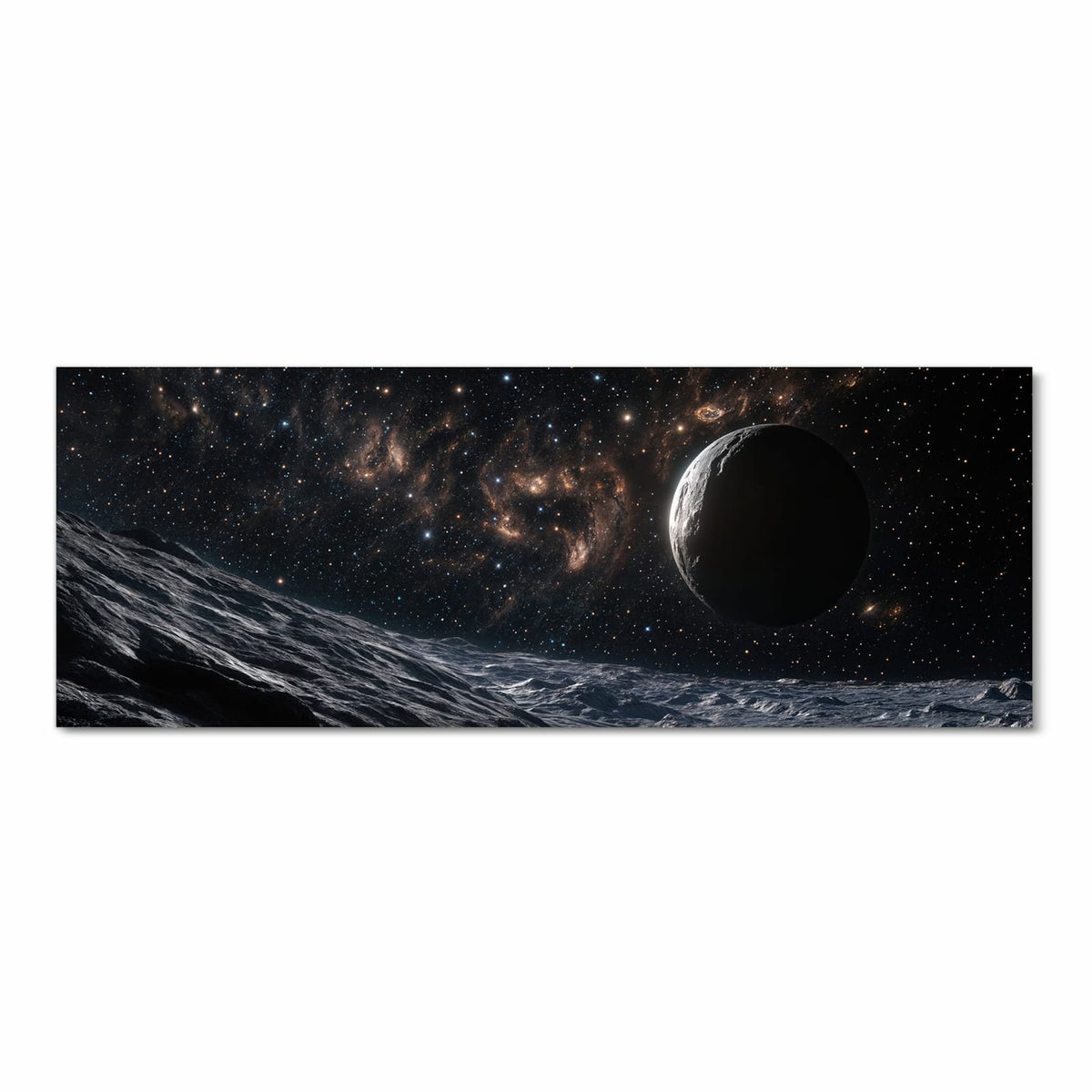 Geruchsneutraler Küchenläufer mit Motiv Weltraumlandschaft in Frontansicht