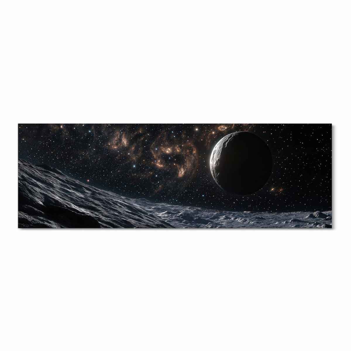 Zeitsparender rutschfester Küchenteppich mit Motiv Weltraumlandschaft in Frontansicht