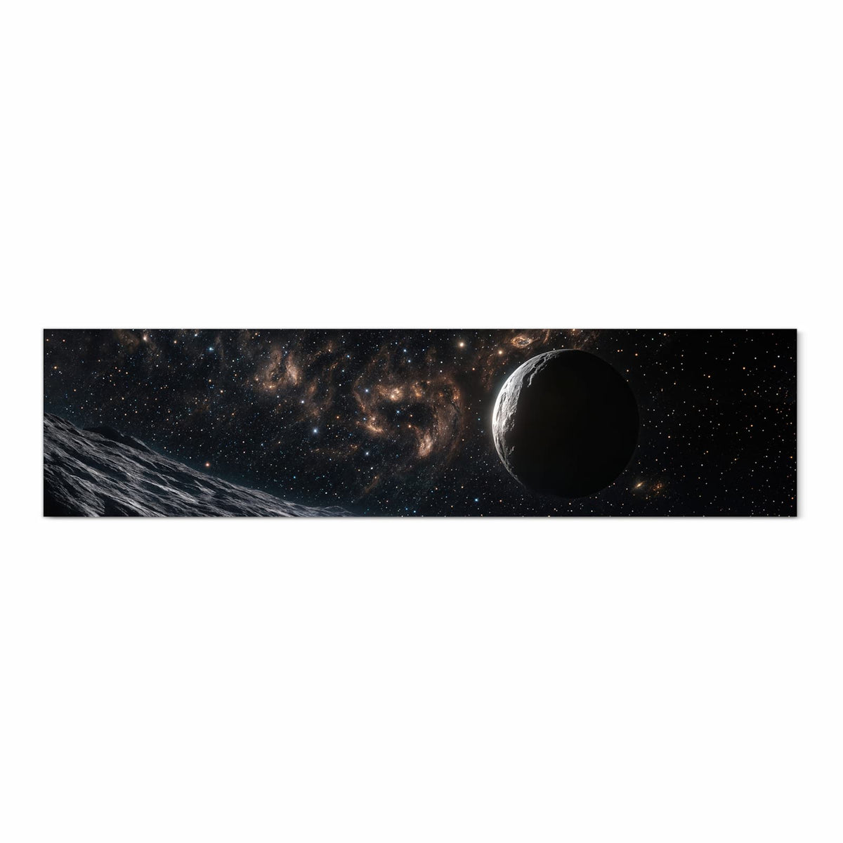 Geräuschdämpfender Küchenteppich mit Motiv Weltraumlandschaft in Frontansicht