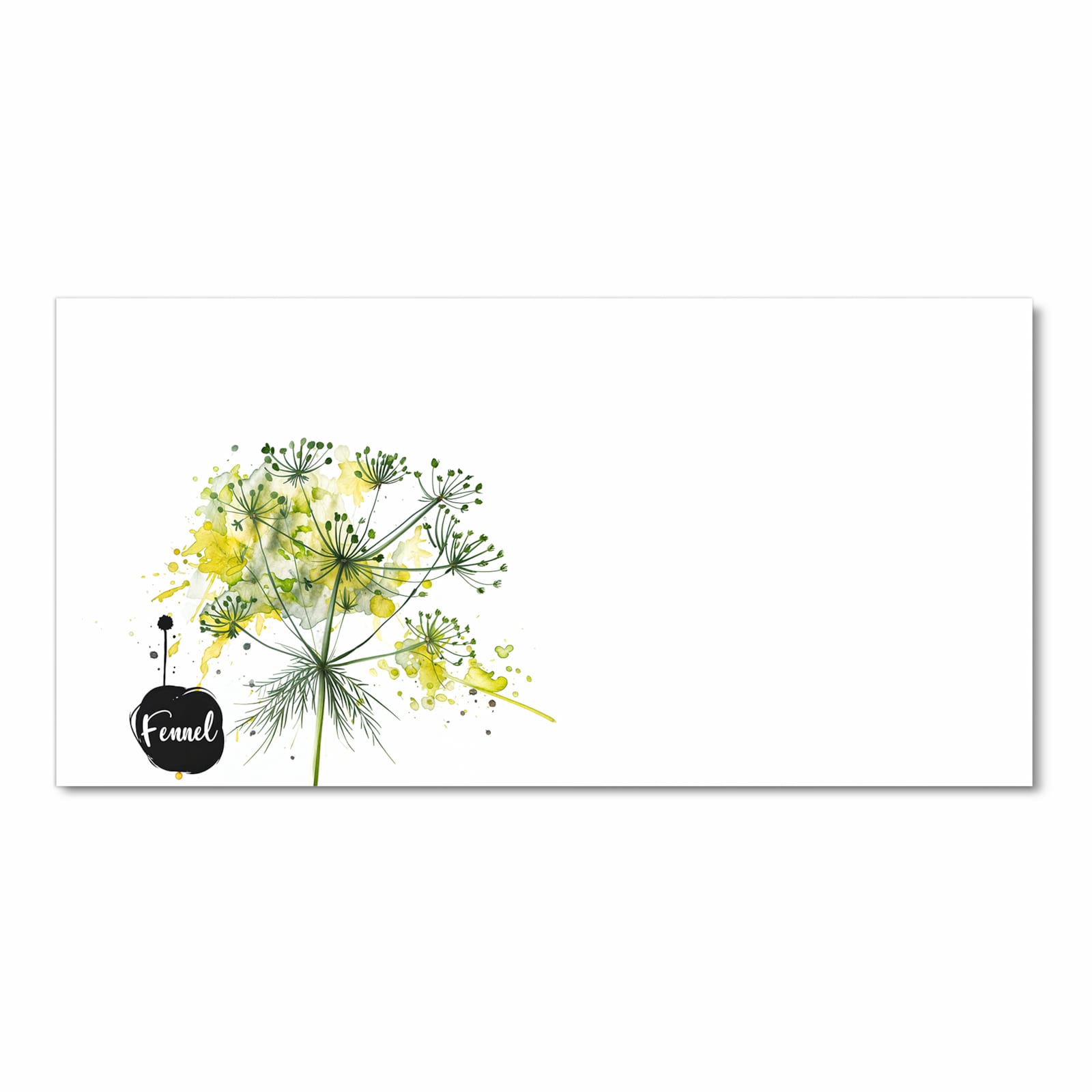 Küchenteppich mit Motiv Fennel Kunstwerk in Frontansicht - sicher aufbewahren