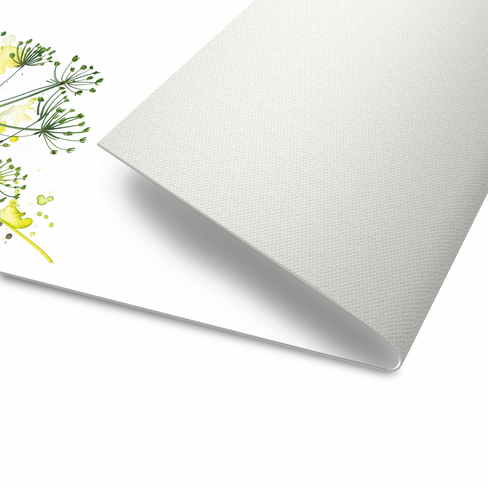 Hygienischer Küchenteppich mit Motiv Fennel Kunstwerk in moderner Küche