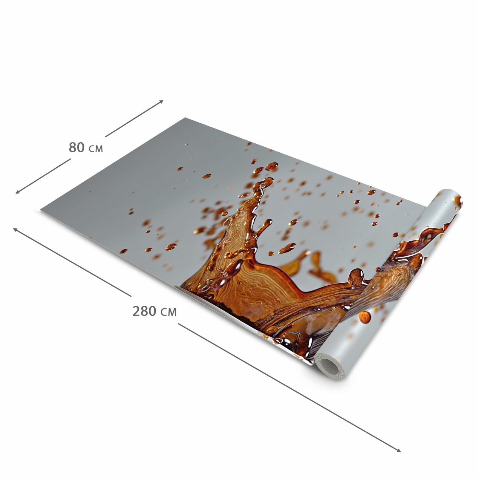 Abriebfester Läufer Küche mit Motiv Kaffeeexplosion in der Grösse 60x90 cm