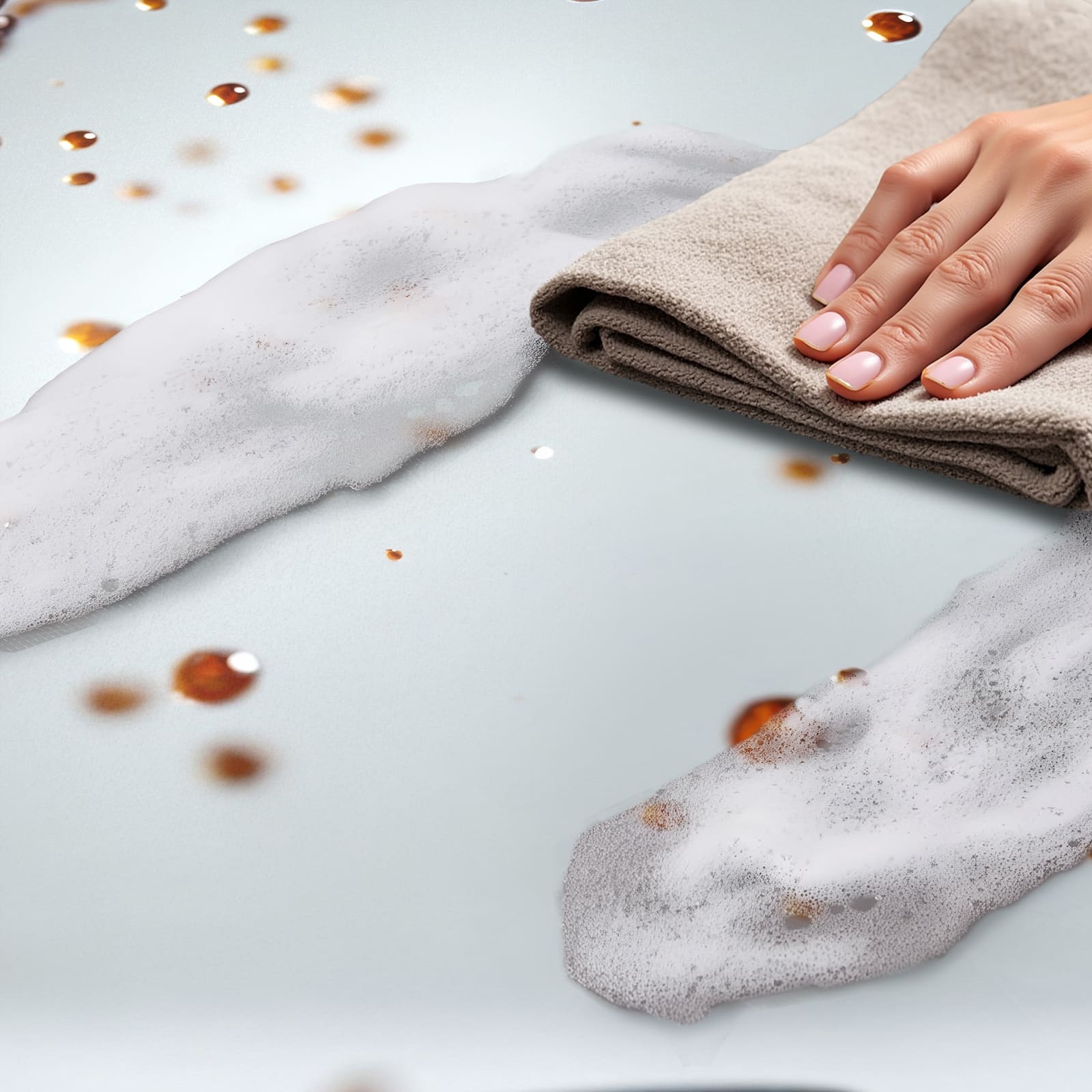 Abwaschbarer Küchenläufer mit Motiv Kaffeeexplosion - einfach zu reinigen und sicher aufbewahren