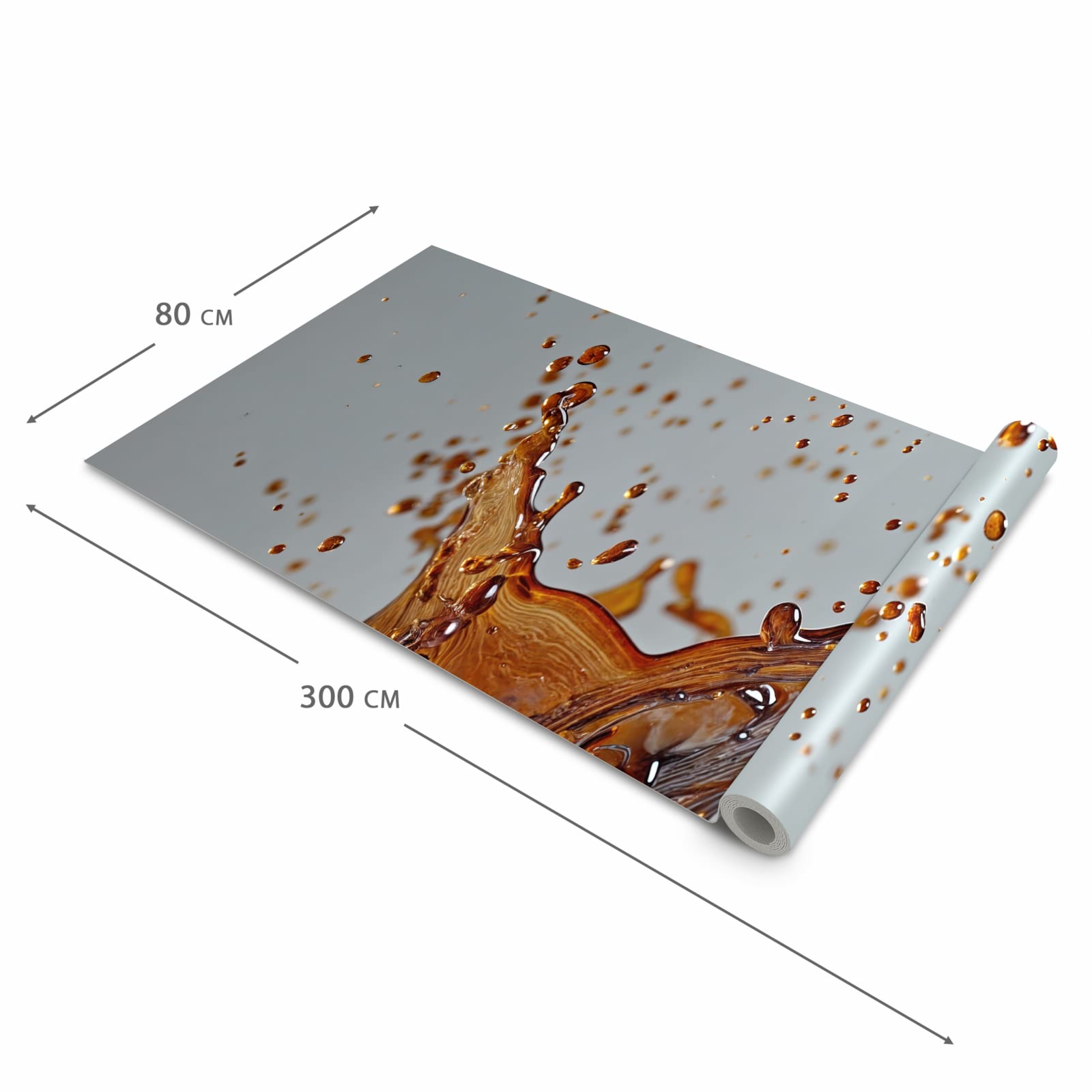 UV-beständiger Küchenläufer mit Motiv Kaffeeexplosion in der Größe 60x90 cm
