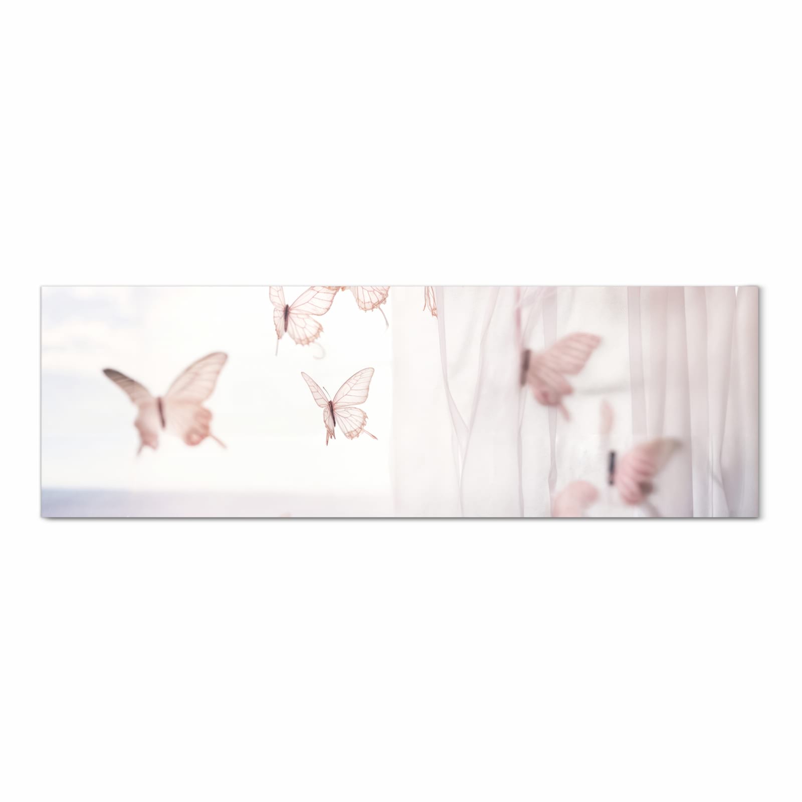 Rutschfester Küchenläufer mit Motiv Schmetterlinge Vorhangsins in Frontansicht