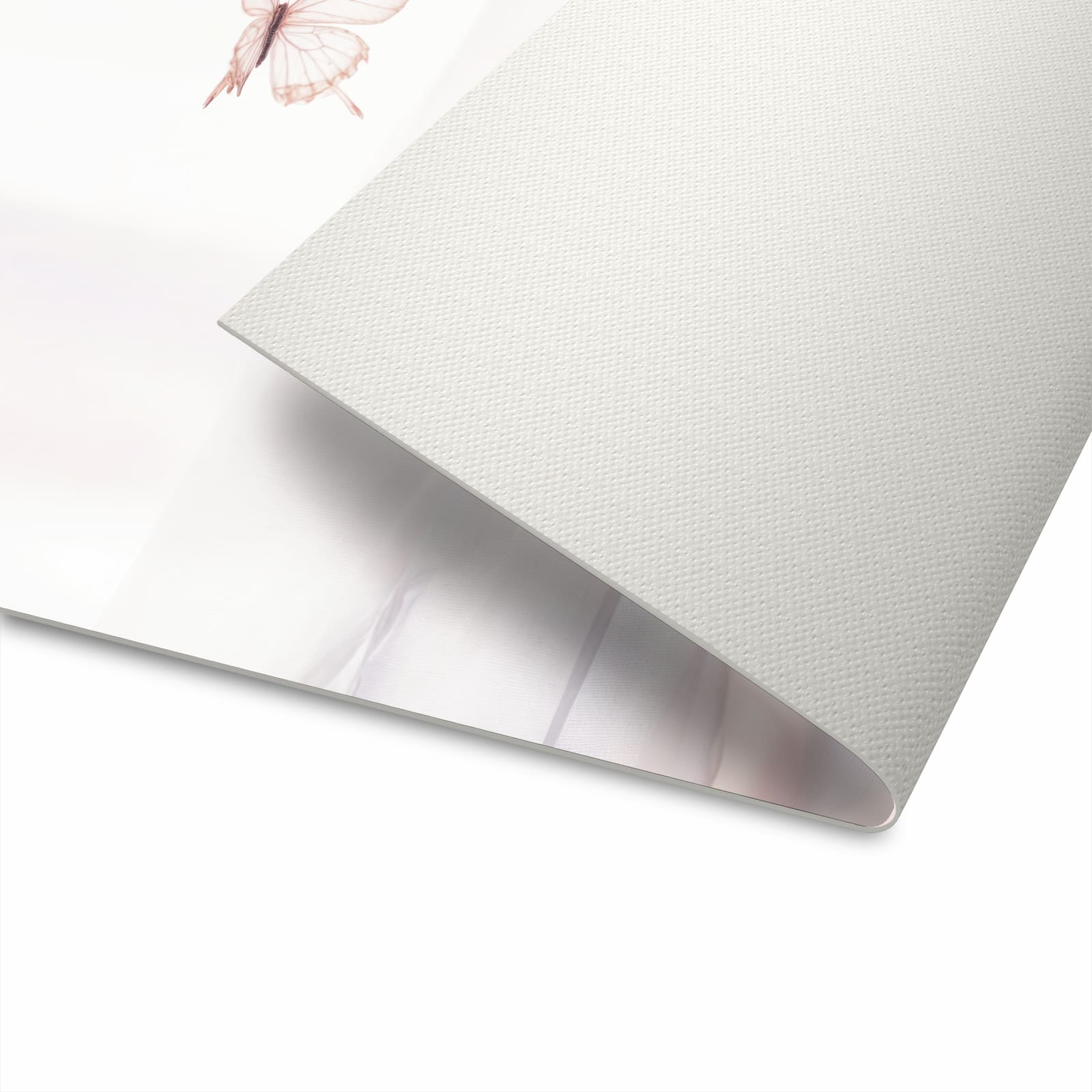 Langlebiger Teppich für die Küche mit Motiv Schmetterlinge Vorhangsins auf Unterseite