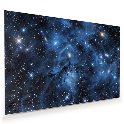 Wandbild mit dem Motiv Blauer Sternennebel