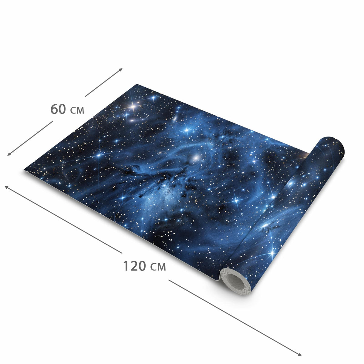 Komfortabler Küchenläufer mit Motiv Sanfte Sternenhinmel in der Grösse 60x240 cm