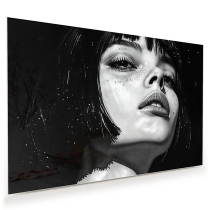 Wandbild mit dem Motiv Gesicht im Sternenstaub