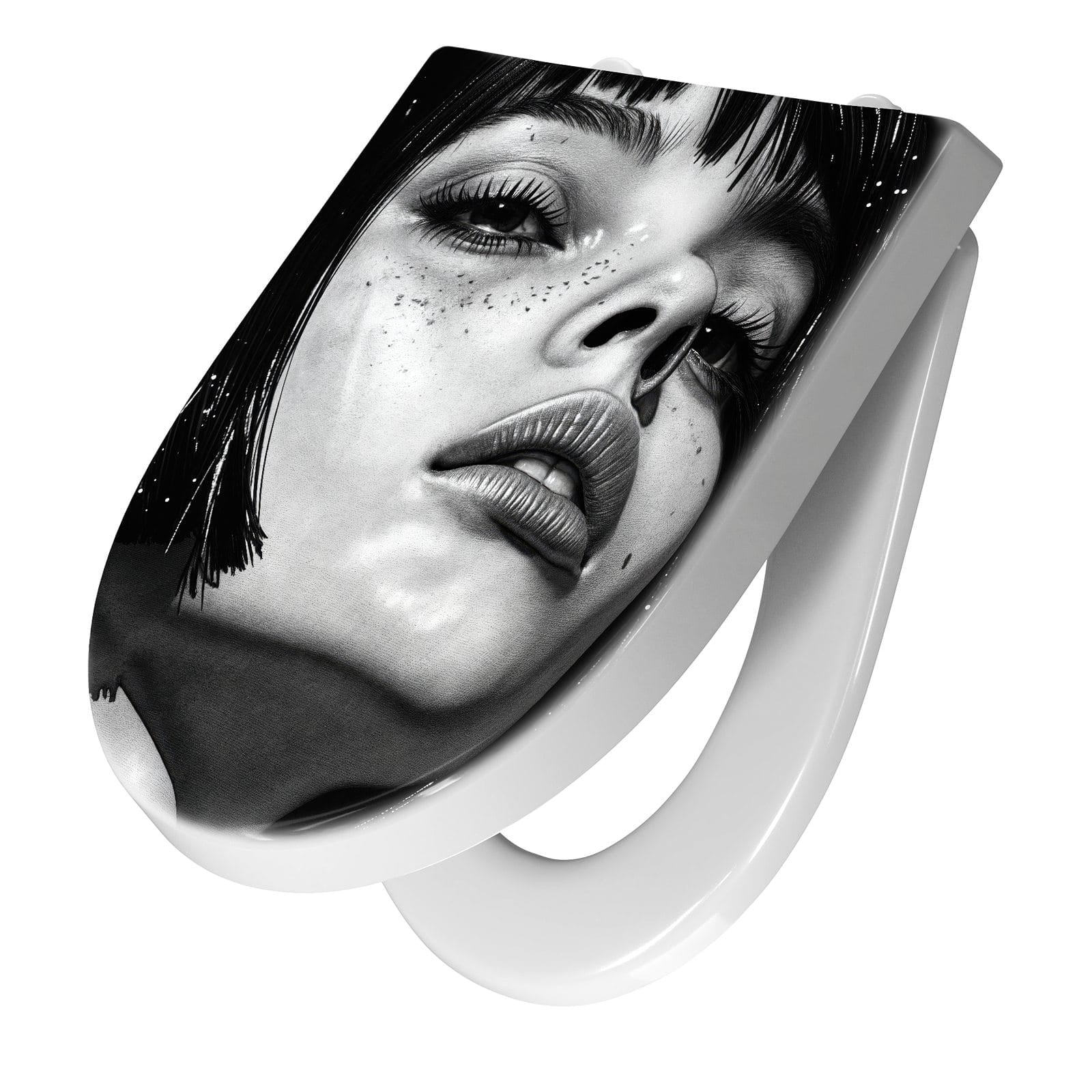 WC-Sitz mit Absenkautomatik Mystischer Blick