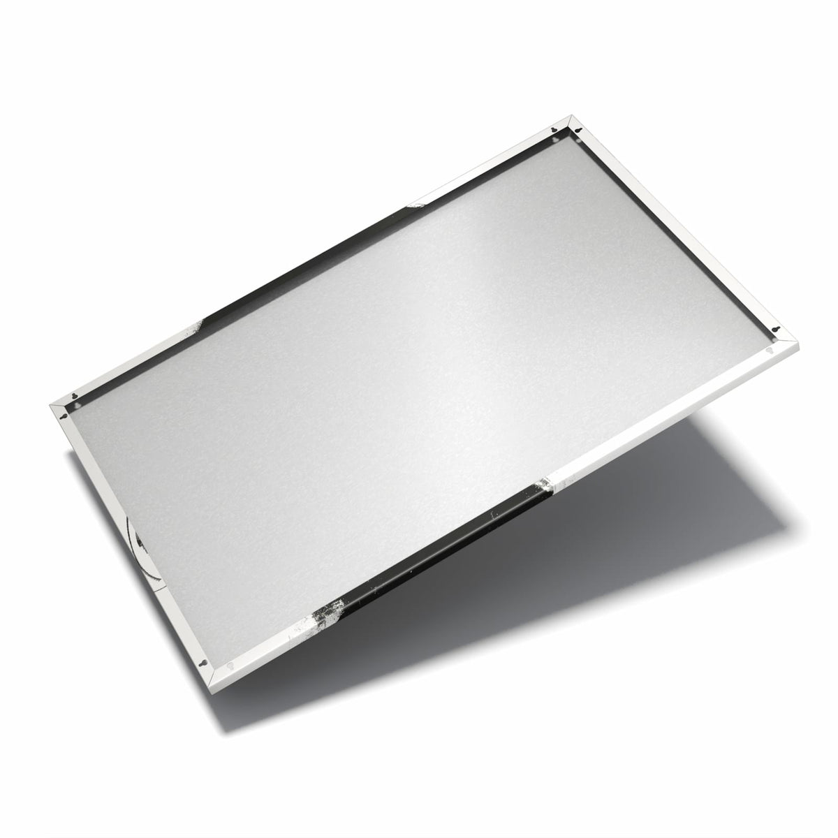 Nur 7 mm – liegt eng an der Wand – Metall Magnettafel - Schwarzer Bob im Profil