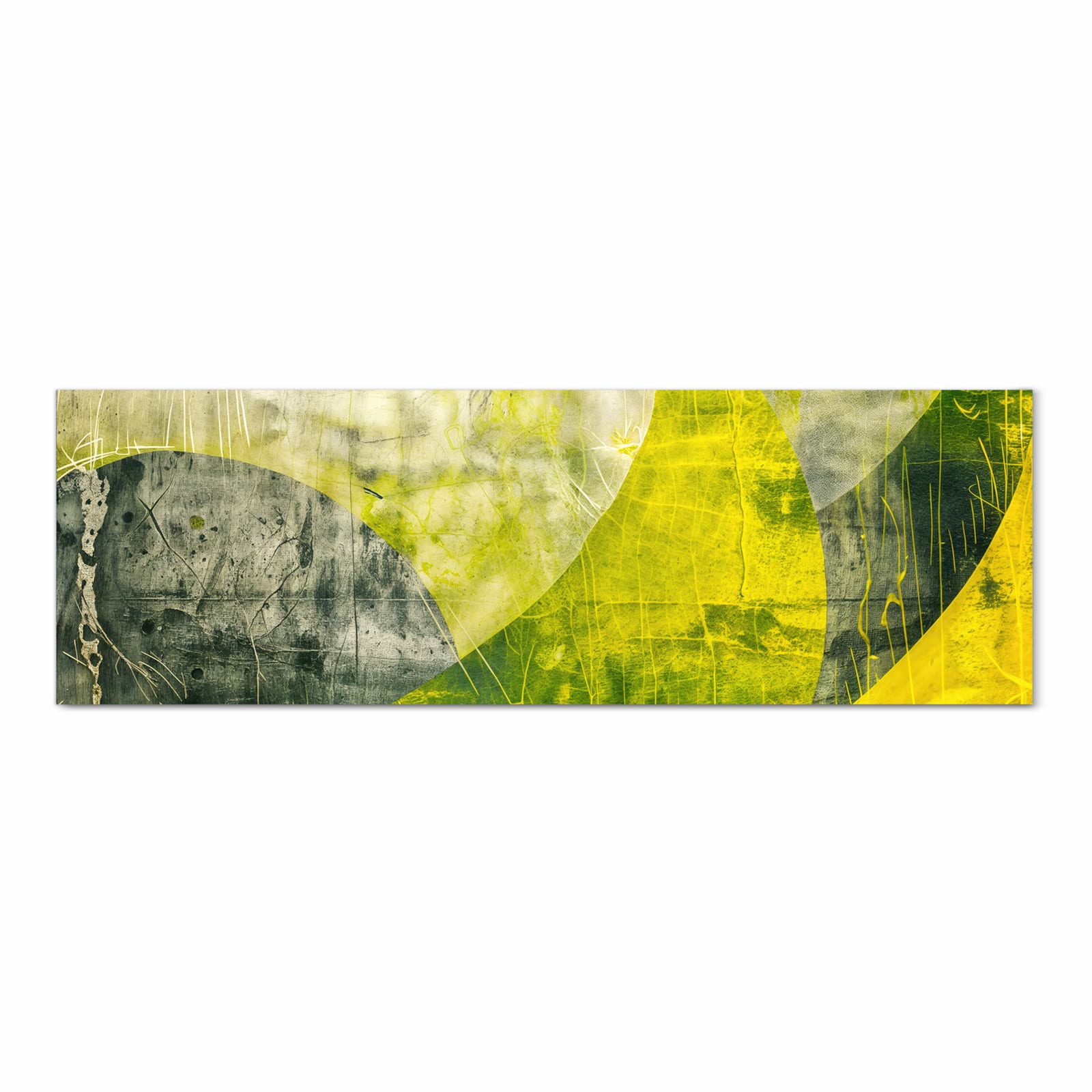 Fleckenresistenter Küchenteppich mit Motiv Abstraktkunst in Frontansicht