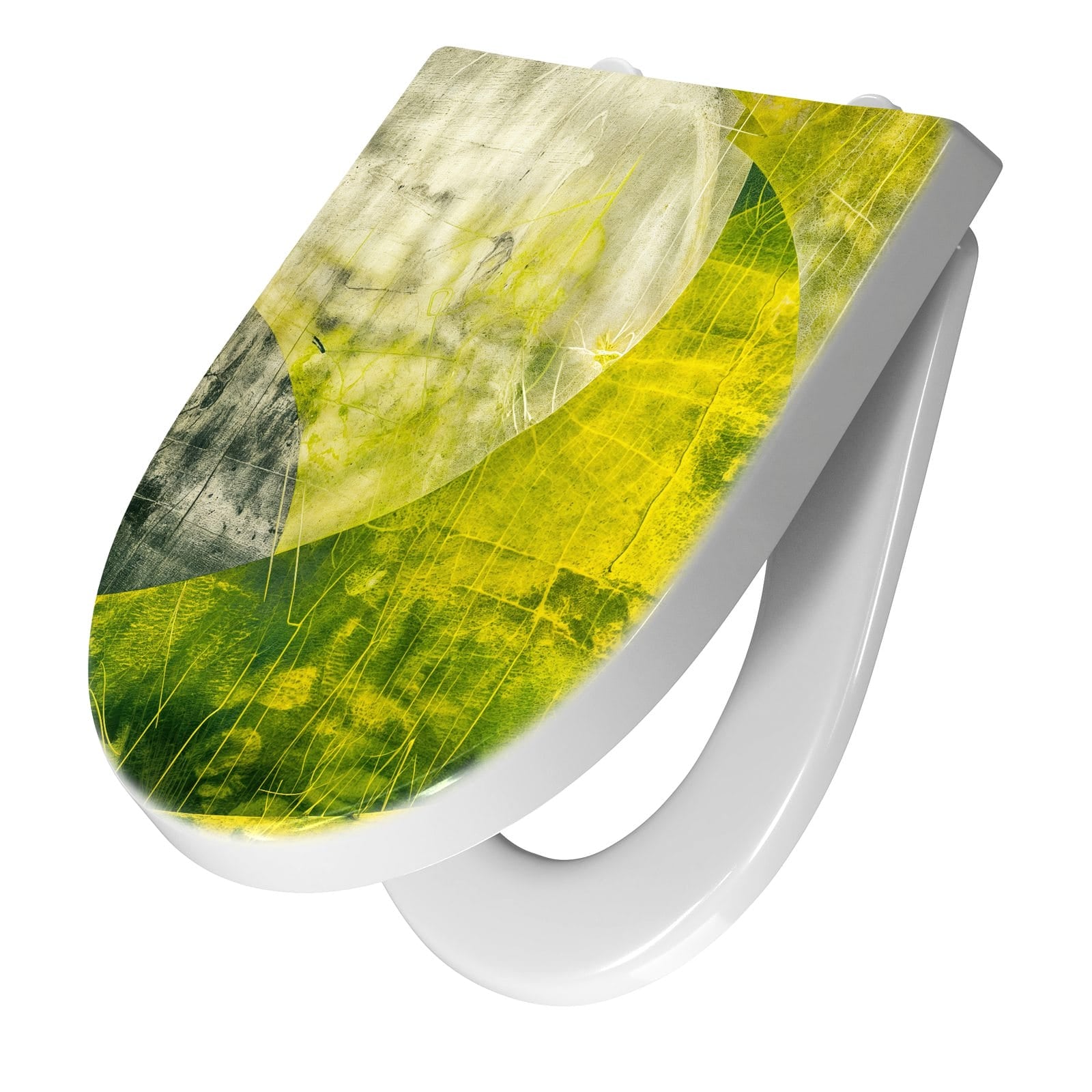 WC-Sitz mit Absenkautomatik Abstraktkunst