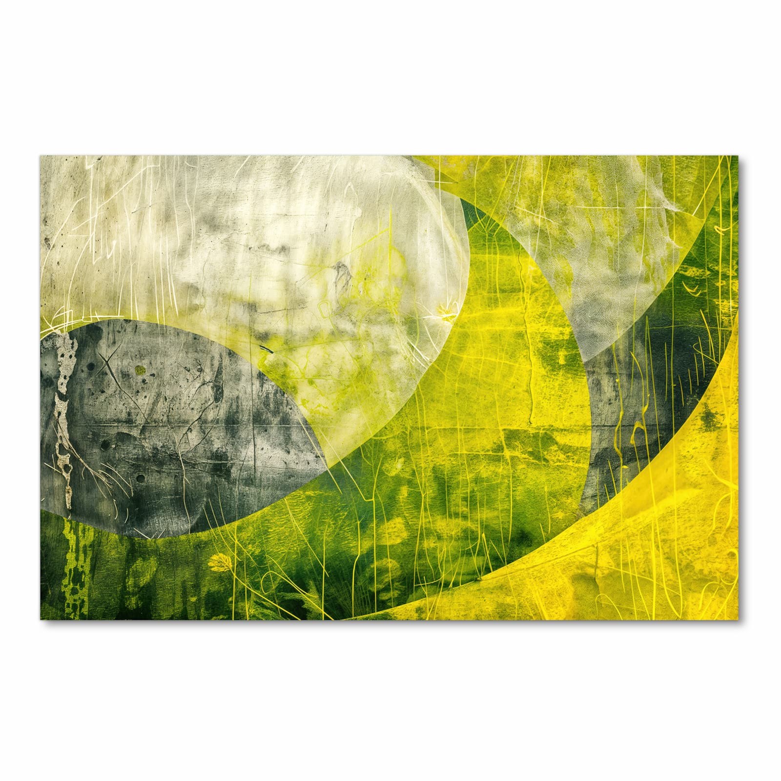 Wasserabweisender Küchenläufer mit Motiv Abstraktkunst in Frontansicht