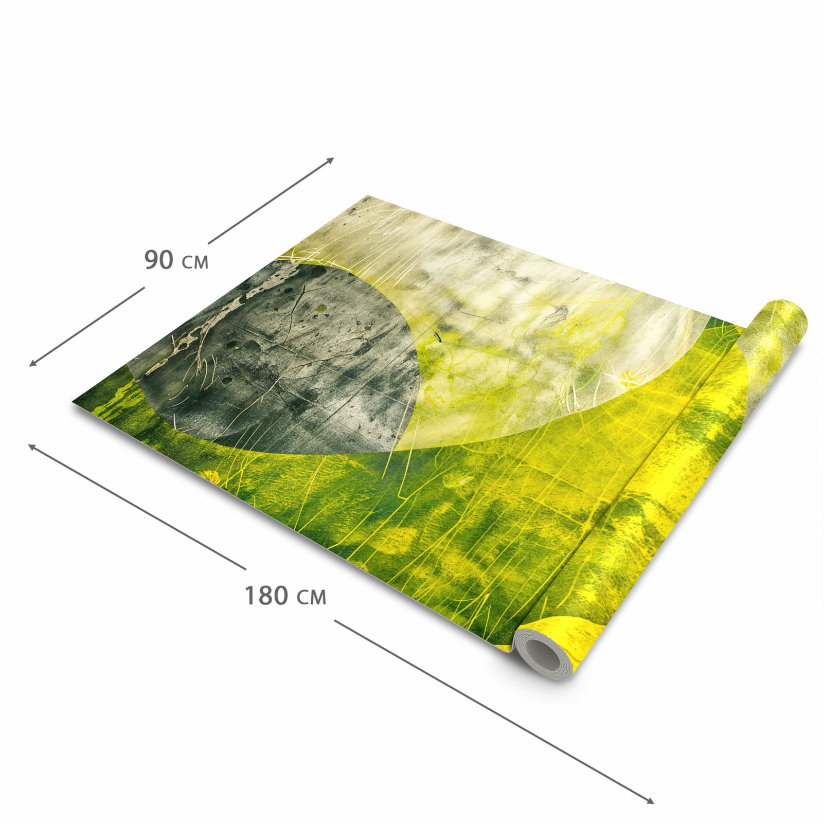 Hygienischer Küchenläufer mit Motiv Abstraktkunst in der Grösse 60x150 cm