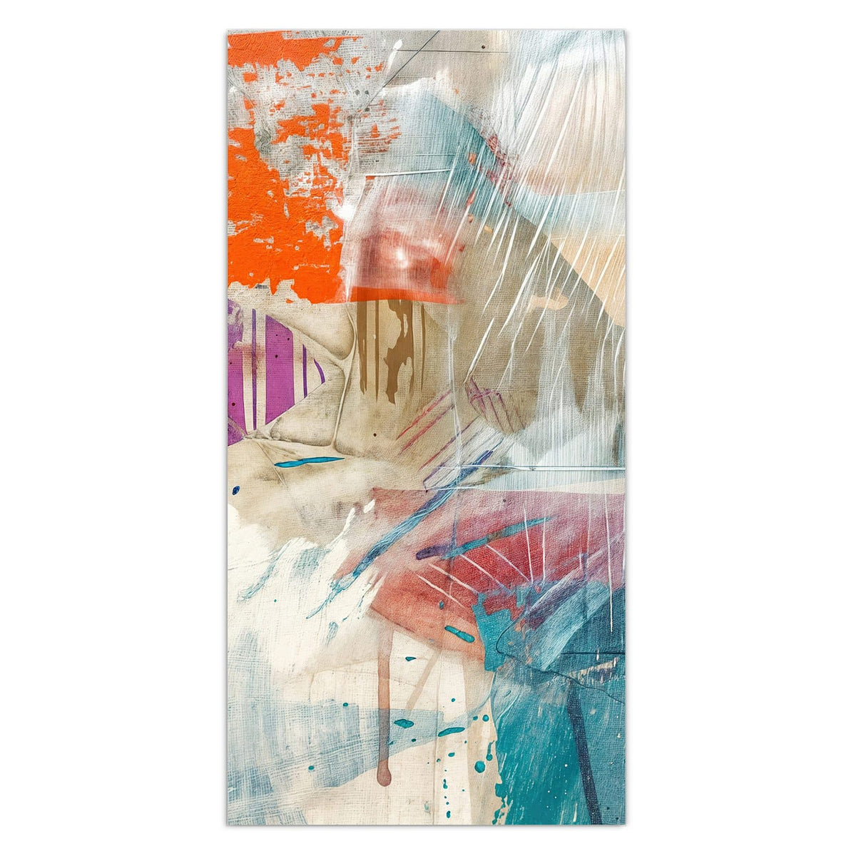 11 Größen – von 30 × 60 bis 60 × 150 cm – Wandbild - Moderne Abstraktion - Hochformat