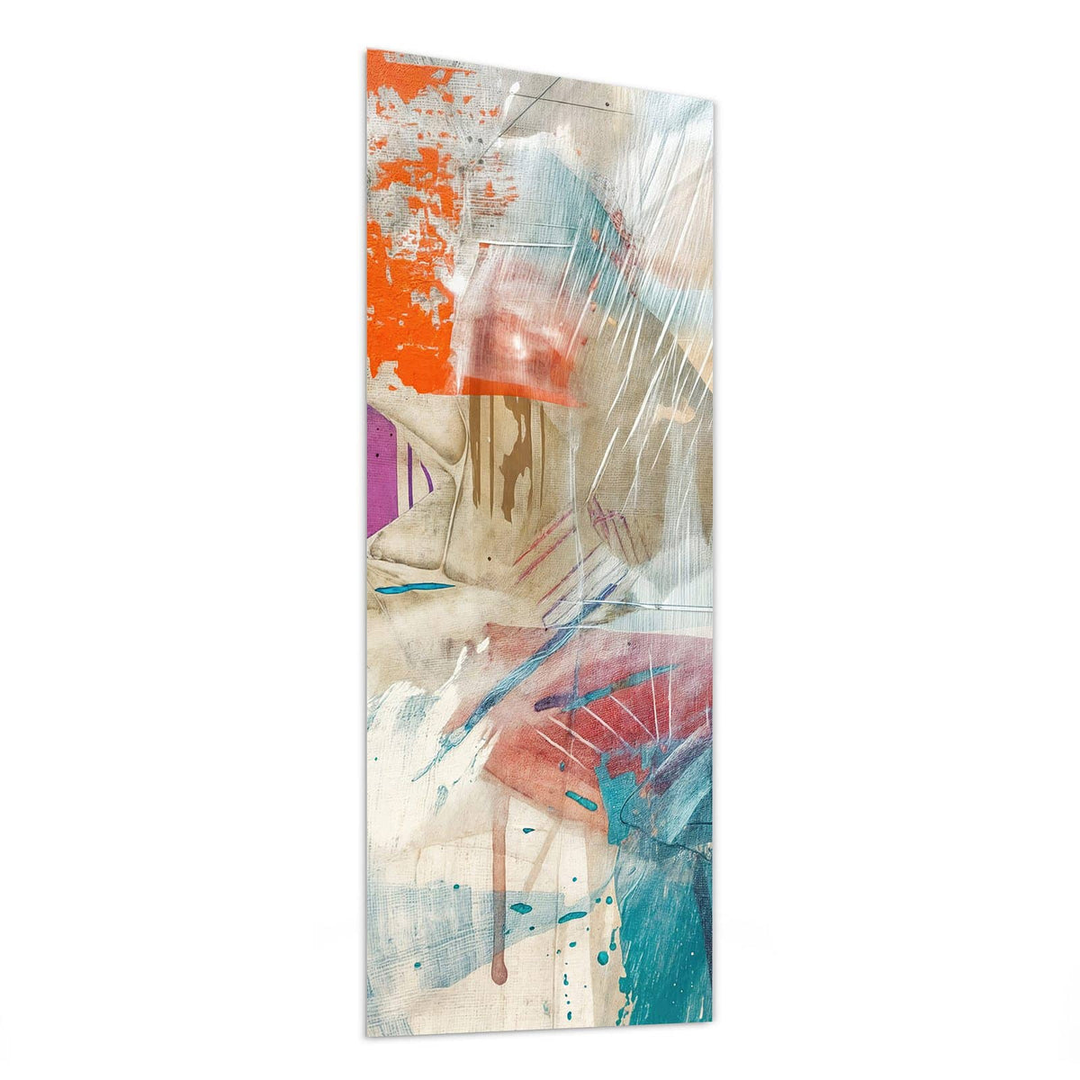 Glasbild Moderne Abstraktion von der Seite, 4 mm Echtglas