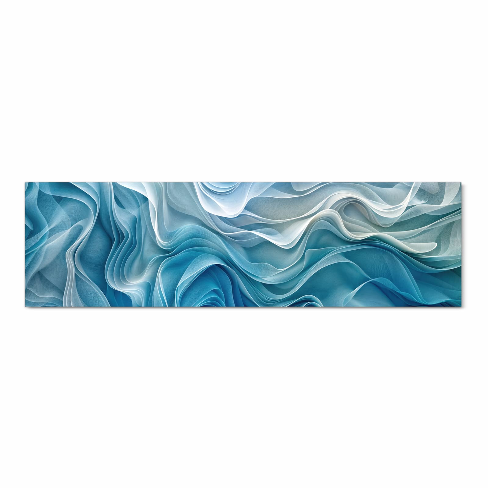 Bodenschonender Küchenteppich mit Motiv Wellenfließend in Frontansicht