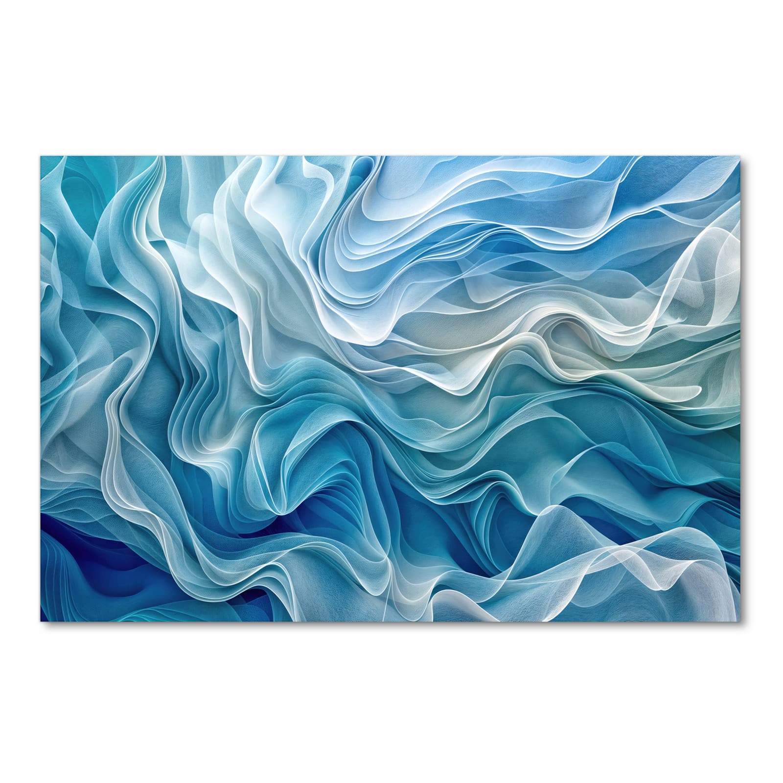 Bodenschonender Küchenteppich mit Motiv Wellenfließend in Frontansicht