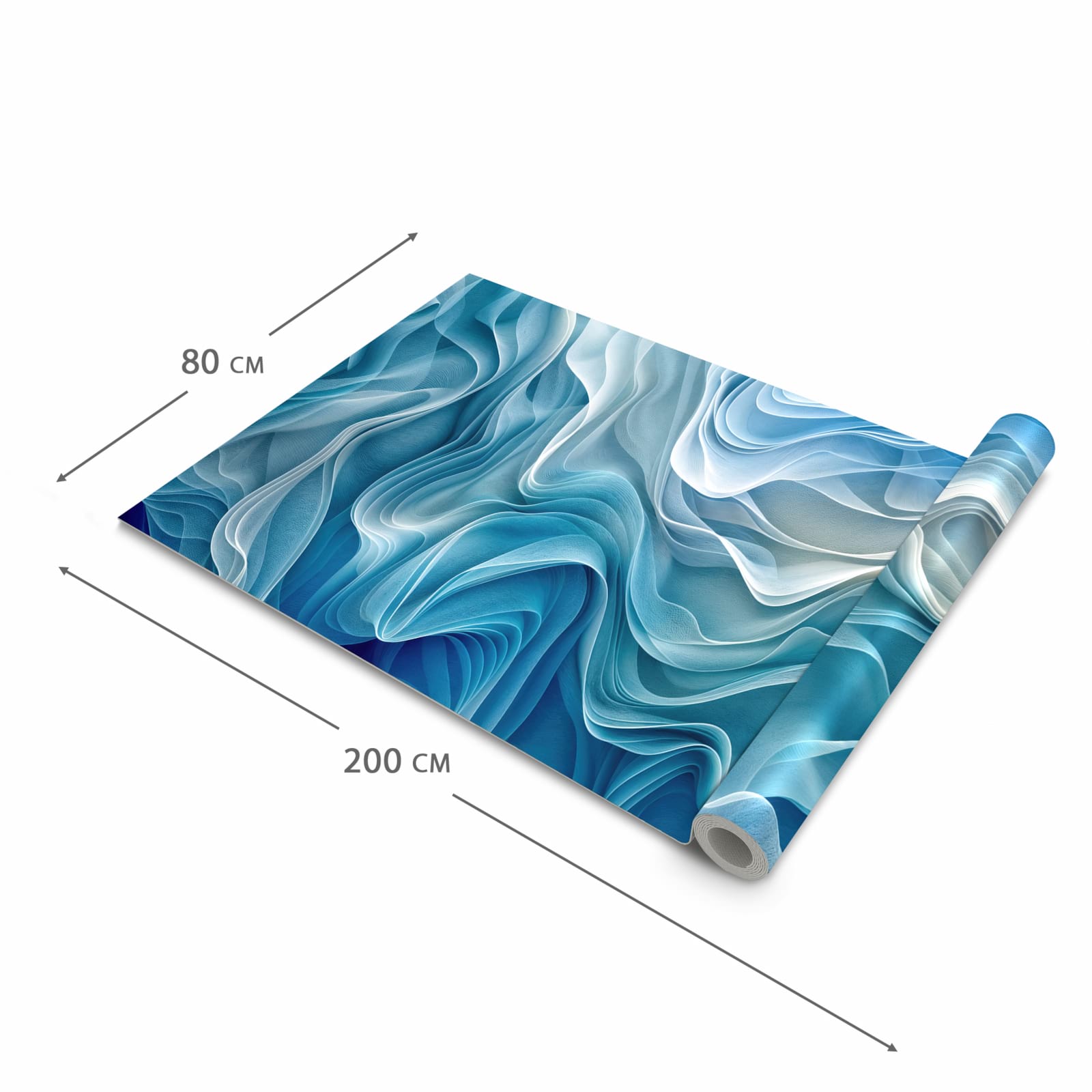 Küchenteppich mit Motiv Wellenfließend in der Grösse 60x120 cm für sichere Aufbewahrung