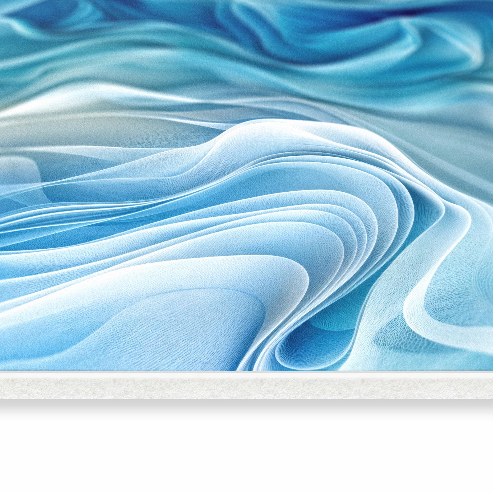 Bodenschonender Küchenläufer mit Motiv Wellenfließend in seitlicher Ansicht