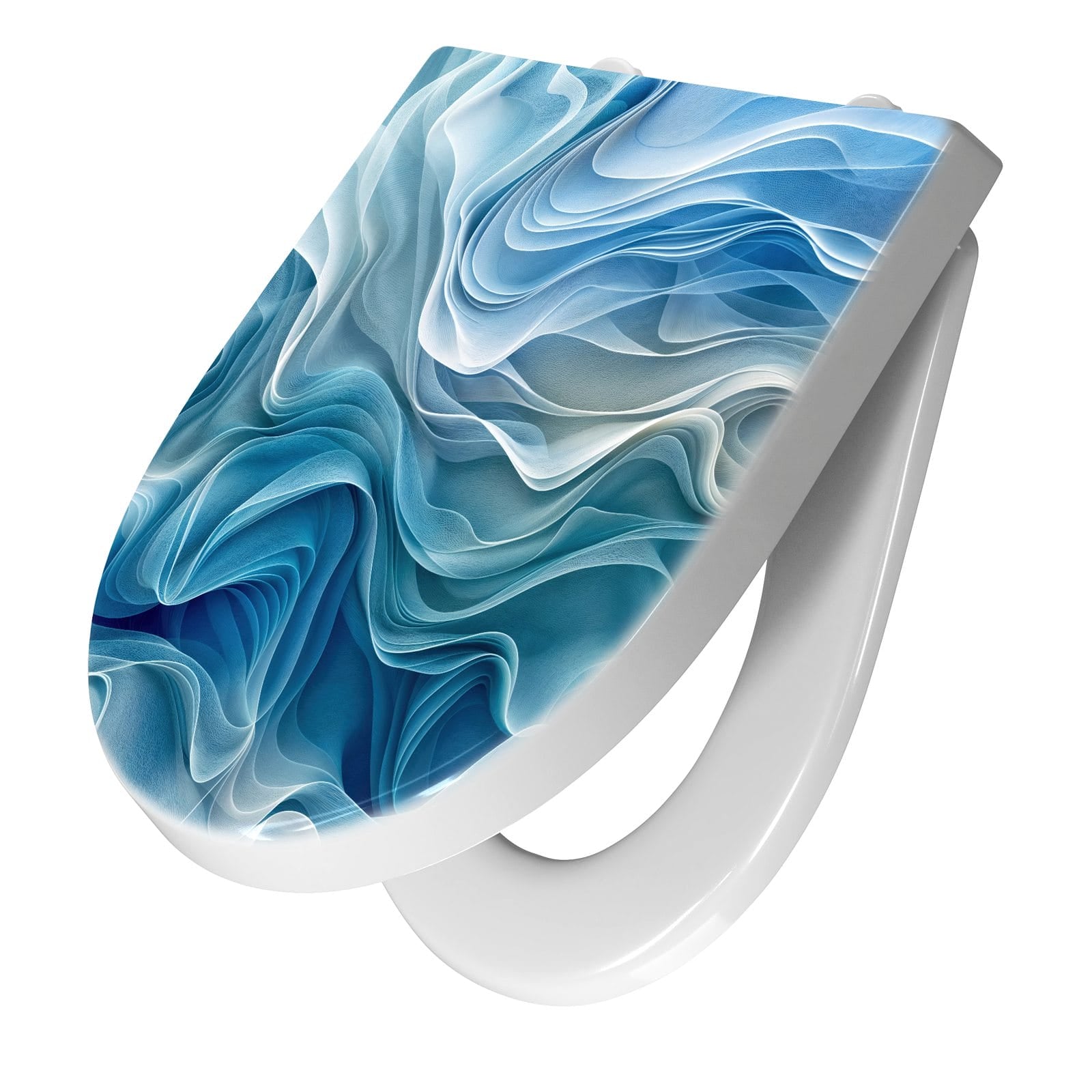 WC-Sitz mit Absenkautomatik Wellenfließend