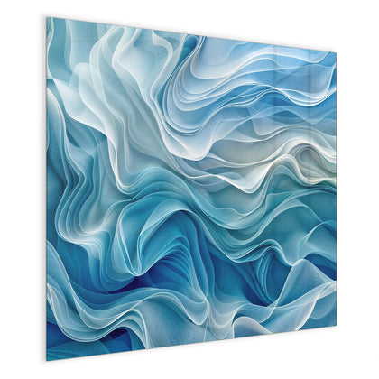 Magnettafel mit dem Motiv Wellen in Blau