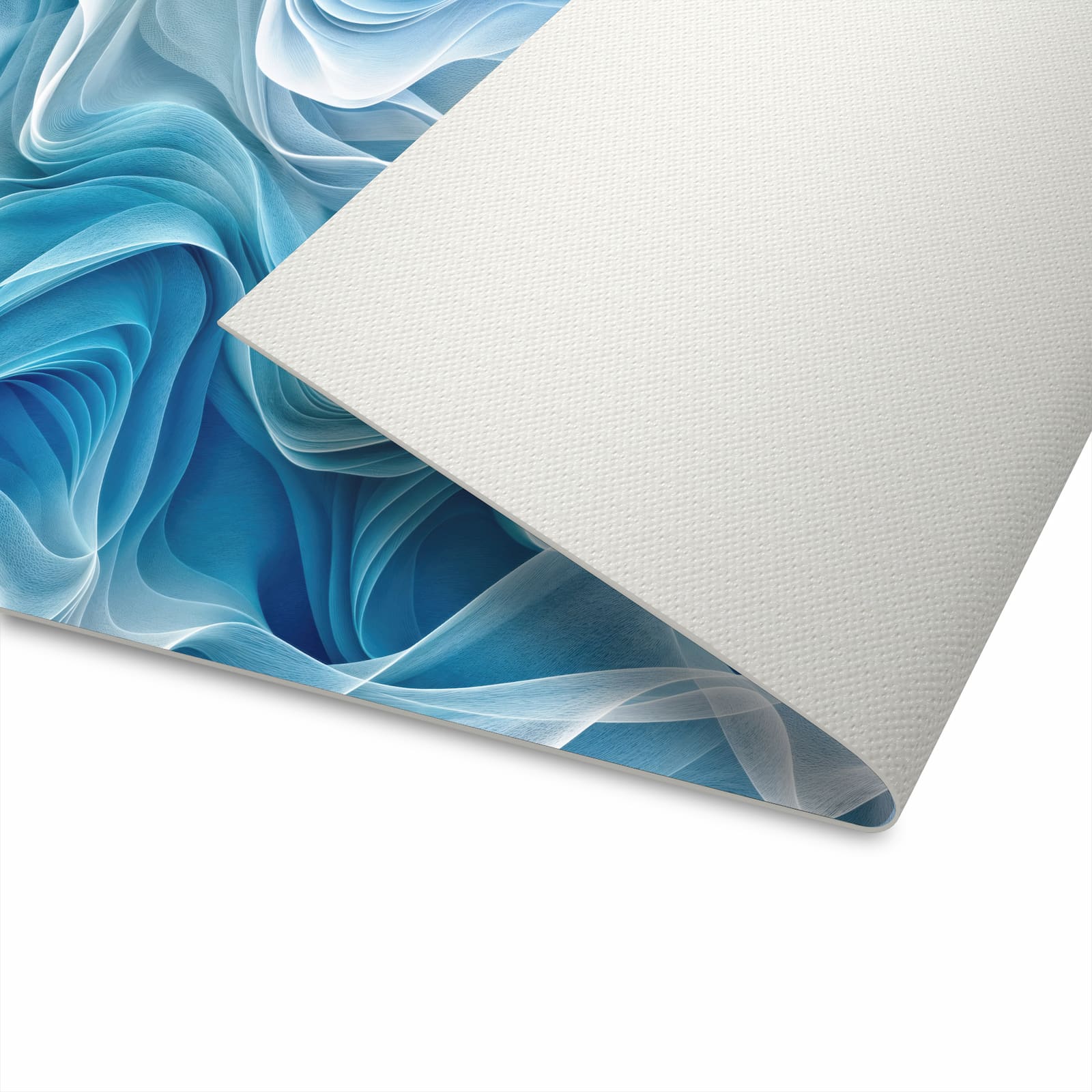 Formstabiler rutschfester Küchenläufer mit Motiv Wellenfließend in Unterseite