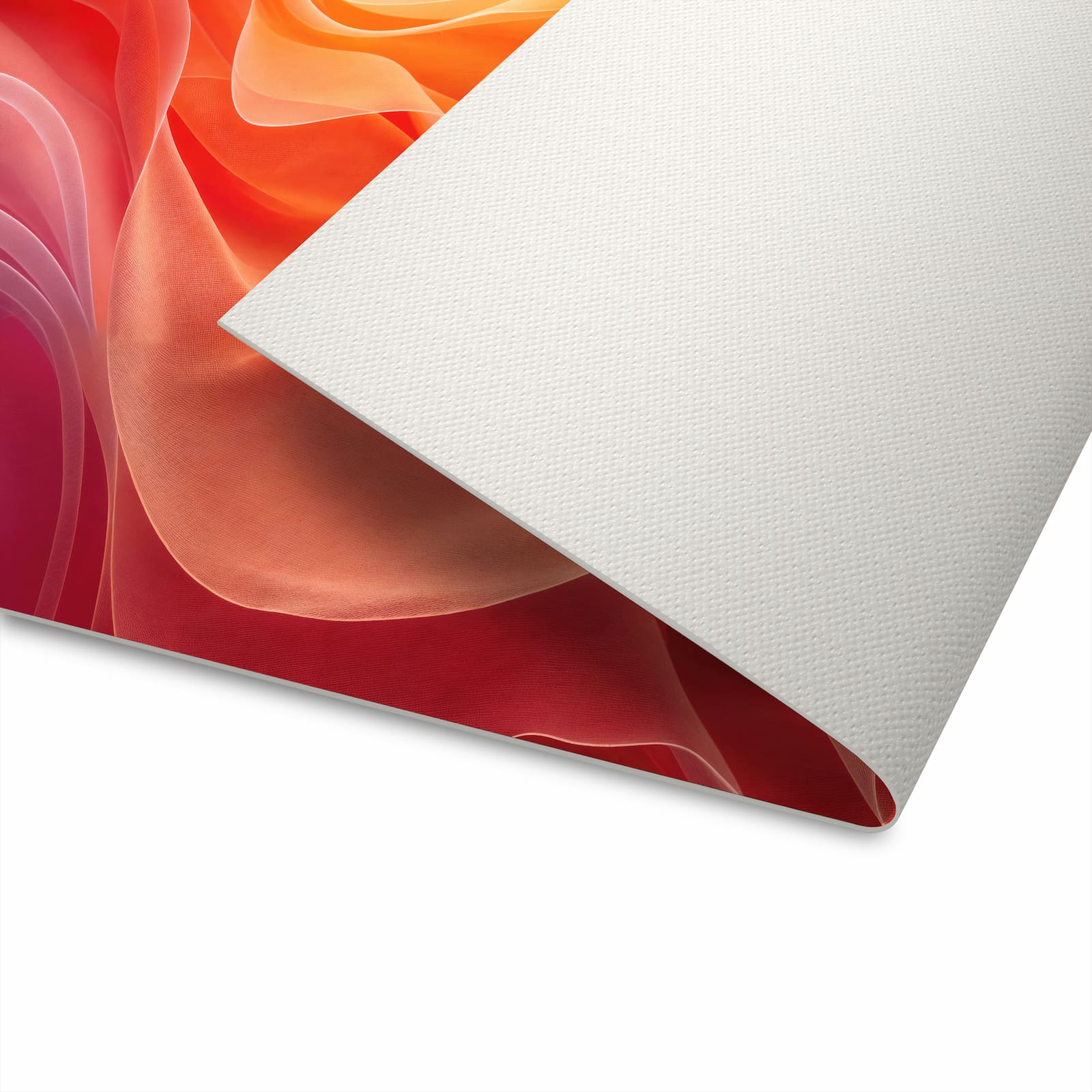 Farbbeständiger waschbarer Küchenläufer mit Motiv Sanfte Farbwirbel in der Unterseite