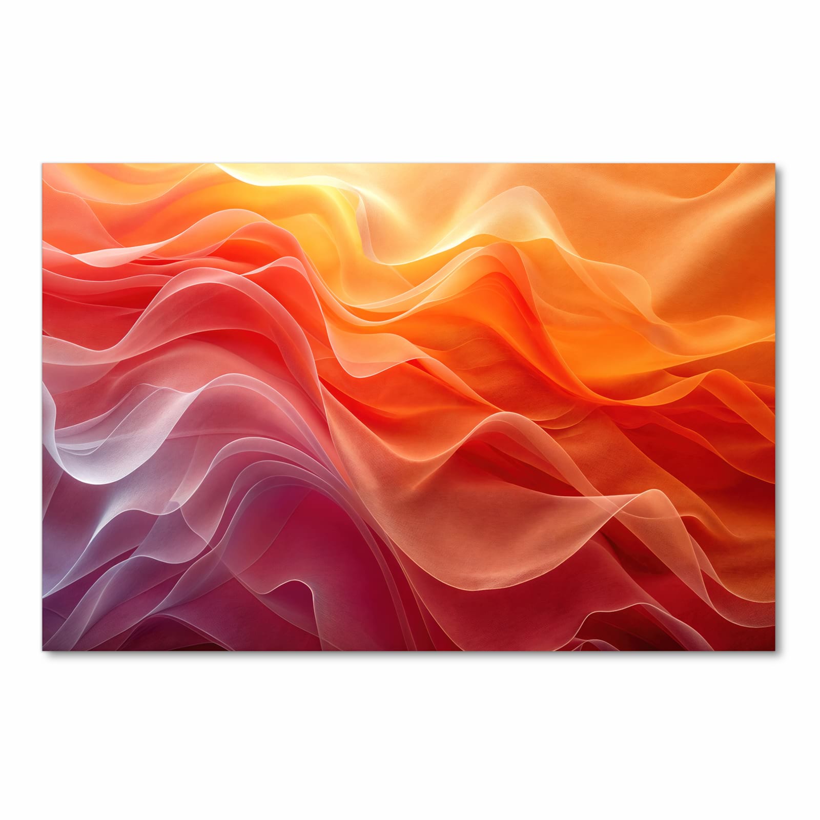 Pflegeleichter waschbarer Küchenläufer mit Motiv Sanfte Farbwirbel in Frontansicht